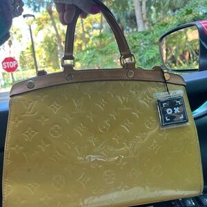 Louis Vuitton Glossy Yellow Satchel
